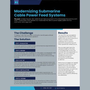 “Modernizing Submarine Cable Power Feed Systems”